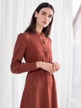 & Other Stories Paris Atelier Midi Dress Size 10